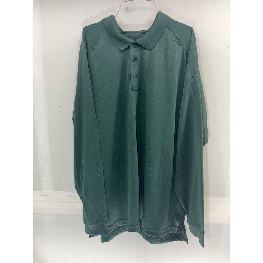 5.11 Tactical Polo Shirt Men's XL Green Long Sleeve Utility Performance Gorpcore